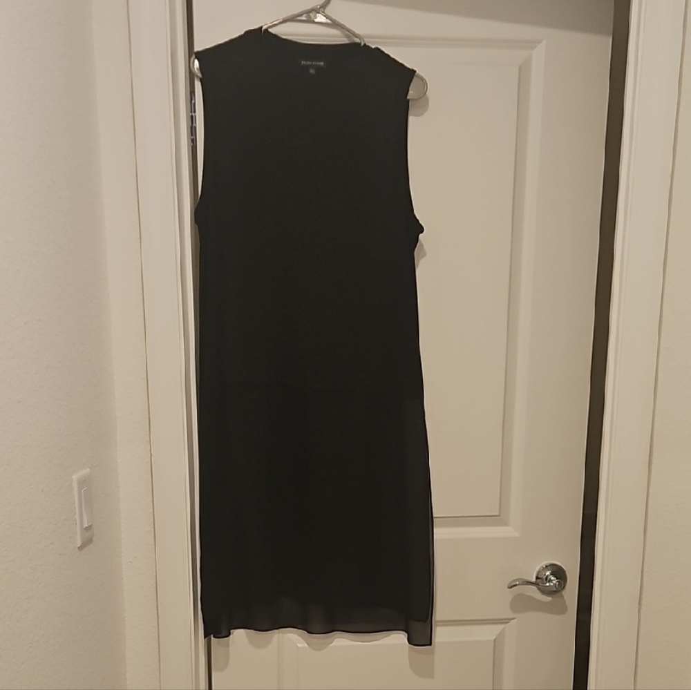 Eileen Fisher Black Midi Dress